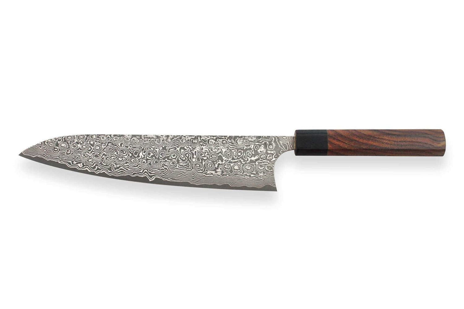 Couteau de chef japonais artisanal Masakage Kumo 24cm damas 63 couches