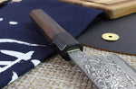 Couteau santoku japonais artisanal Masakage Kumo 16.5cm damas 63 couches