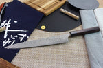 Couteau sujihiki japonais artisanal Masakage Kumo 27cm damas 63 couches
