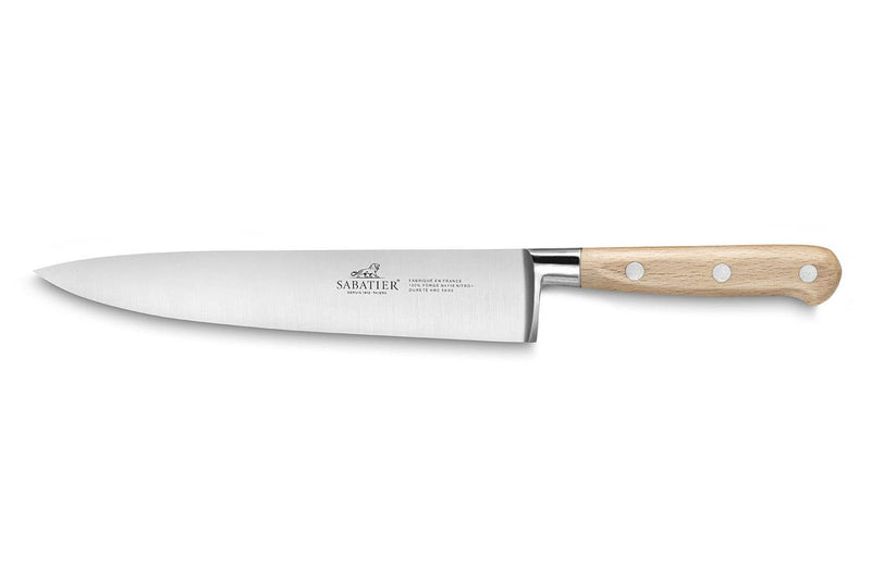 Couteau de chef forgé Sabatier Brocéliande 20cm manche en hêtre