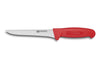 Couteau à désosser professionnel Fischer HACCP lame droite 17cm manche rouge