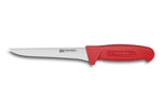 Couteau à désosser professionnel Fischer HACCP lame droite 17cm manche rouge