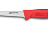 Couteau à désosser professionnel Fischer HACCP lame usée 14cm manche rouge