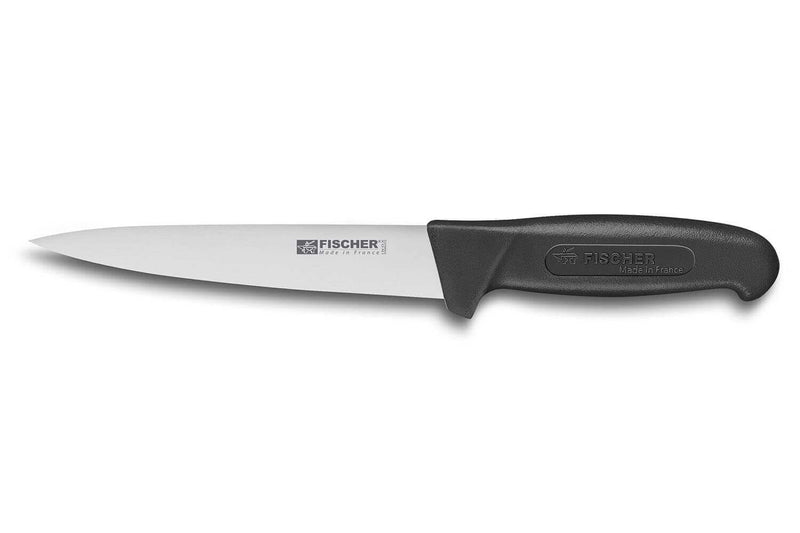 Couteau à saigner professionnel Fischer HACCP 17cm manche noir