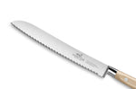 Couteau à pain forgé Sabatier Brocéliande dentelé 20cm manche hêtre