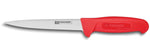 Couteau à désosser professionnel Fischer HACCP lame usée 17cm manche rouge