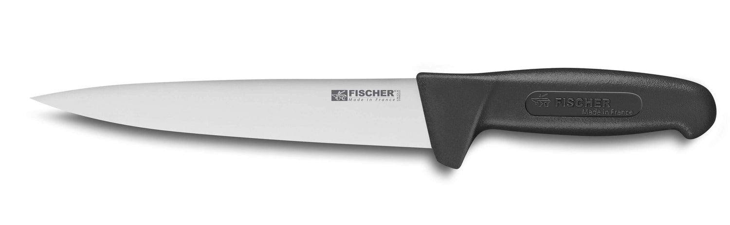 Couteau à saigner professionnel Fischer HACCP 23cm manche noir