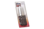 Set de 6 couteaux à steak Tramontina lame crantée 11cm manche marron