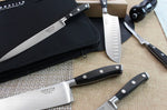 Mallette extra plate 5 couteaux de cuisine Sabatier Trompette Vulcano