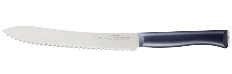 Couteau à pain Intempora Opinel n°216 lame 21cm manche bleu marine