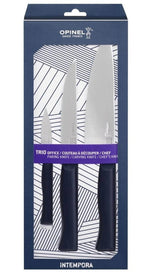 Coffret 3 couteaux Intempora Opinel office + découper + chef