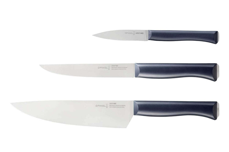 Coffret 3 couteaux Intempora Opinel office + découper + chef