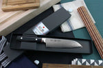 Couteau santoku japonais Kanetsugu Saiun 17cm damas 65 couches