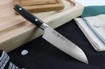 Couteau santoku japonais Kanetsugu Saiun 17cm damas 65 couches