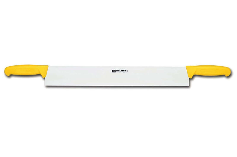 Couteau à fromage professionnel Fischer 2 manches lame 50cm - Jaune