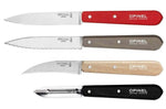 Coffret 4 couteaux Opinel Les Essentiels Loft manches couleurs