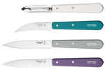 Coffret 4 couteaux Opinel Les Essentiels Art Déco manches couleurs