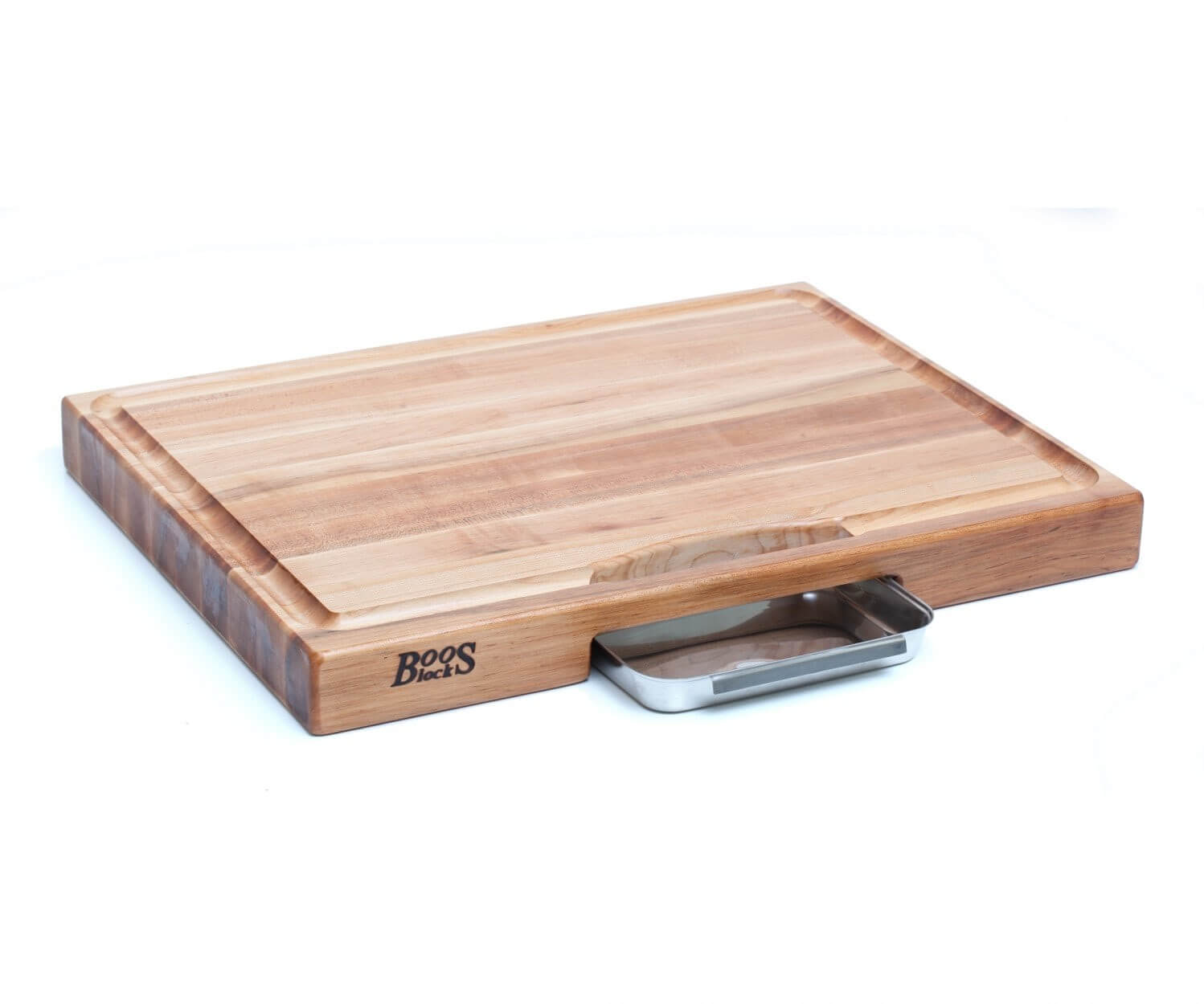 Planche Boos Blocks Prep Masters bois d'érable + plateau acier 61 x 46 x 6cm