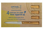 Coffret 4 couteaux Opinel Bon Appétit Sud 11cm inox manche olivier