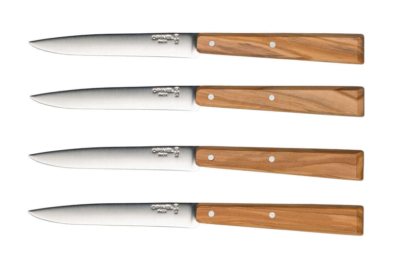 Coffret 4 couteaux Opinel Bon Appétit Sud 11cm inox manche olivier