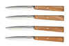 Coffret 4 couteaux Opinel Bon Appétit Sud 11cm inox manche olivier