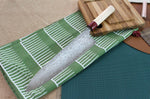 Couteau de chef japonais artisanal Masakage Kiri 27cm damas 49 couches