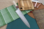 Couteau de chef japonais artisanal Masakage Kiri 27cm damas 49 couches