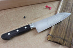 Couteau santoku japonais Tsunehisa VG10 Damascus 45 couches 16.5cm