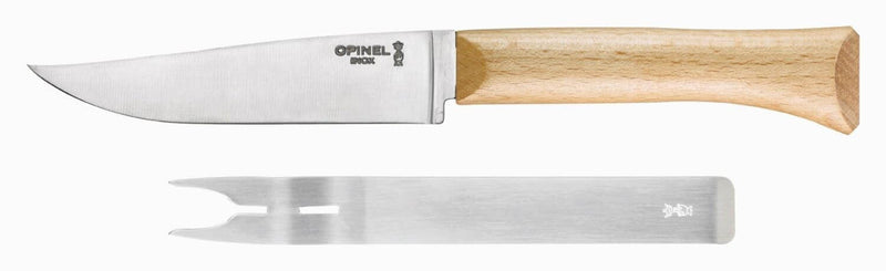 Set à fromage Opinel couteau lame 12,5cm + fourchette inox