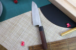 Couteau santoku japonais Japan Kanetsune Blue Steel damas 16.5cm