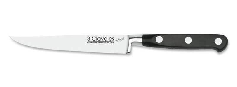Couteau à viande 3 Claveles Forgé acier inox 12cm
