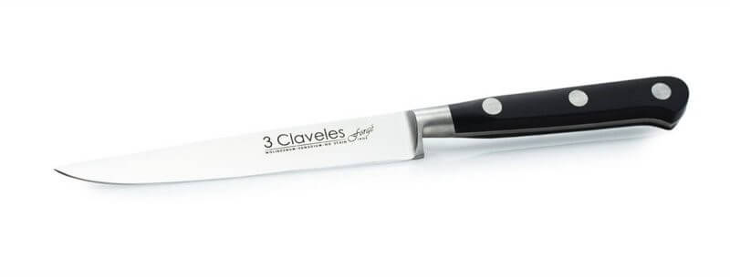 Couteau à viande 3 Claveles Forgé acier inox 12cm