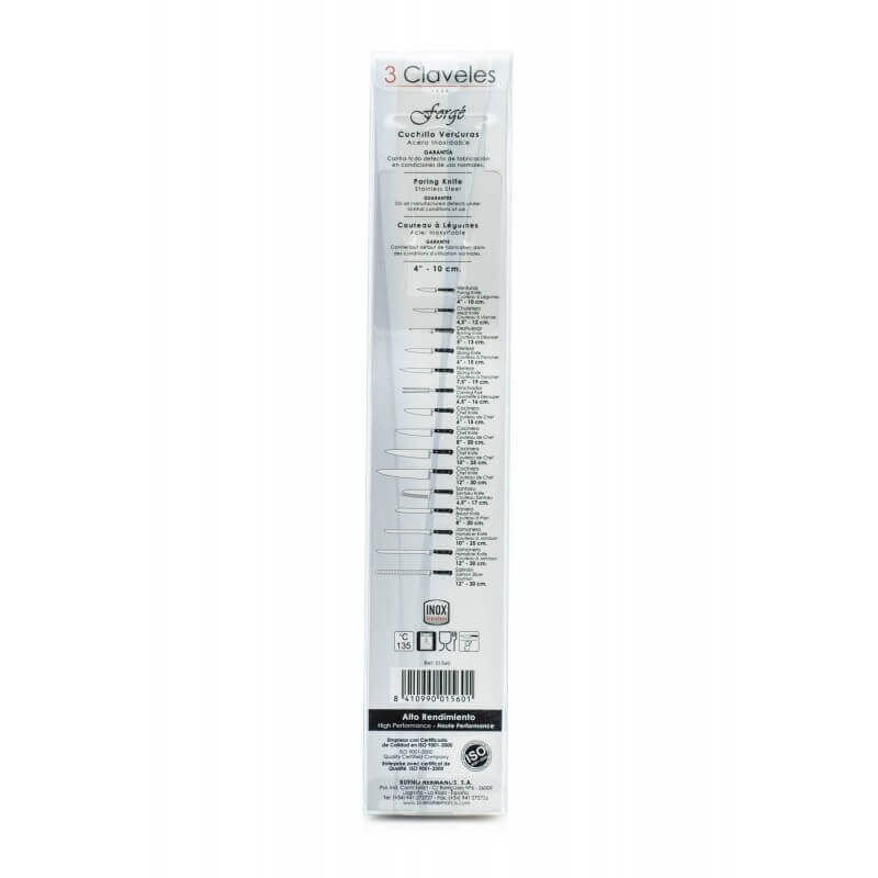 Couteau à désosser 3 Claveles Forgé acier inox 13cm