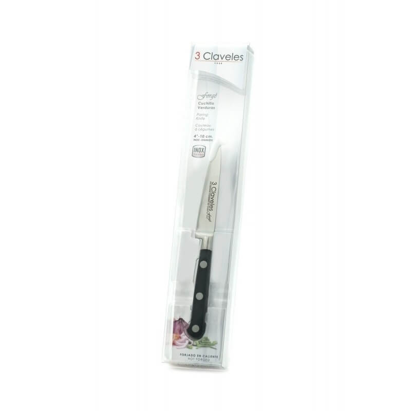 Couteau d'office 3 Claveles Forgé acier inox 10cm