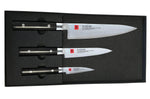 Coffret 3 couteaux japonais Kasumi Standard lames Damas