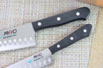Coffret 2 couteaux japonais MAC Chef alvéolés : Universel 13cm + Chef 20cm
