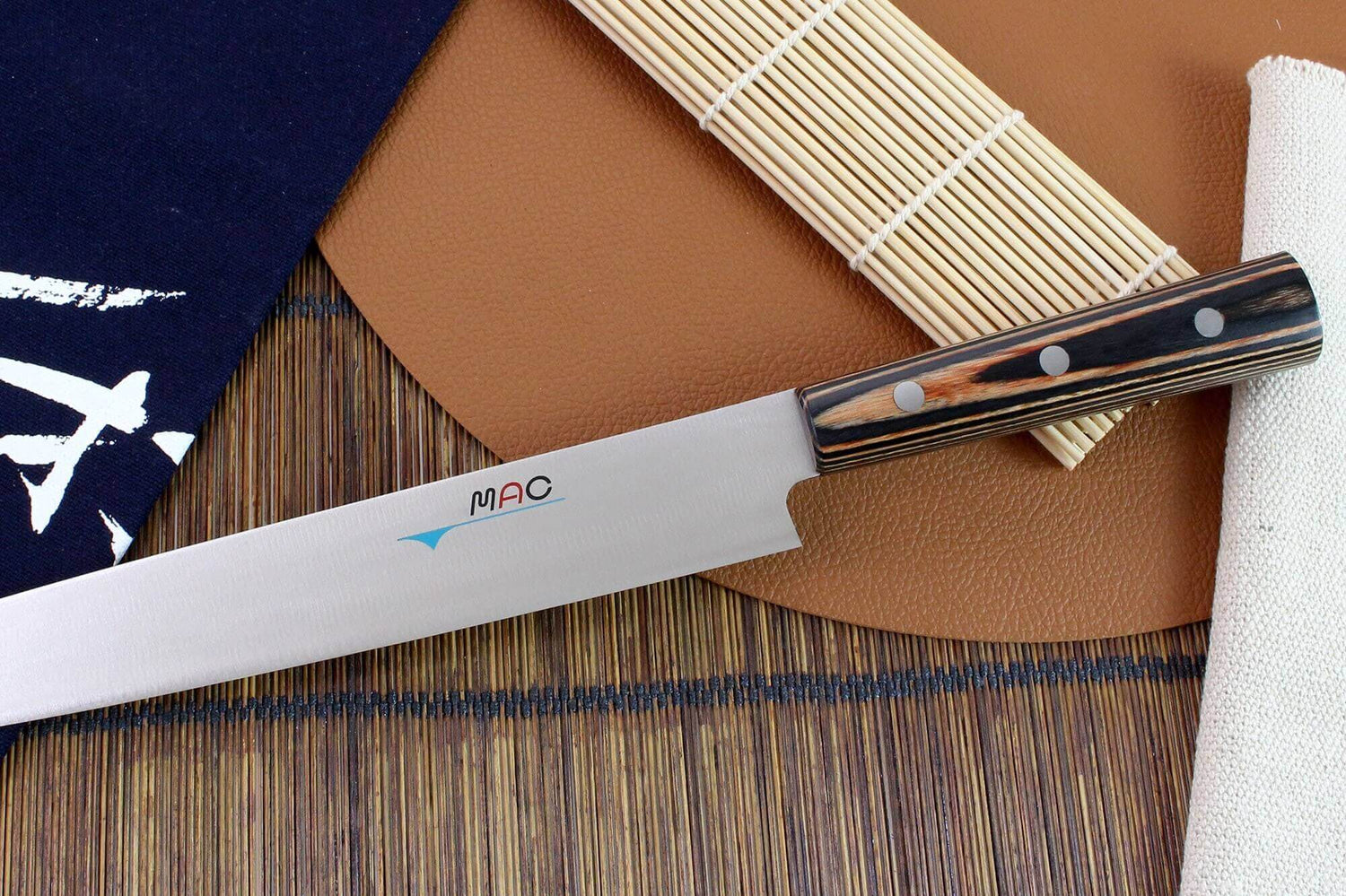 Couteau yanagiba MAC Japanese 27cm manche pakka