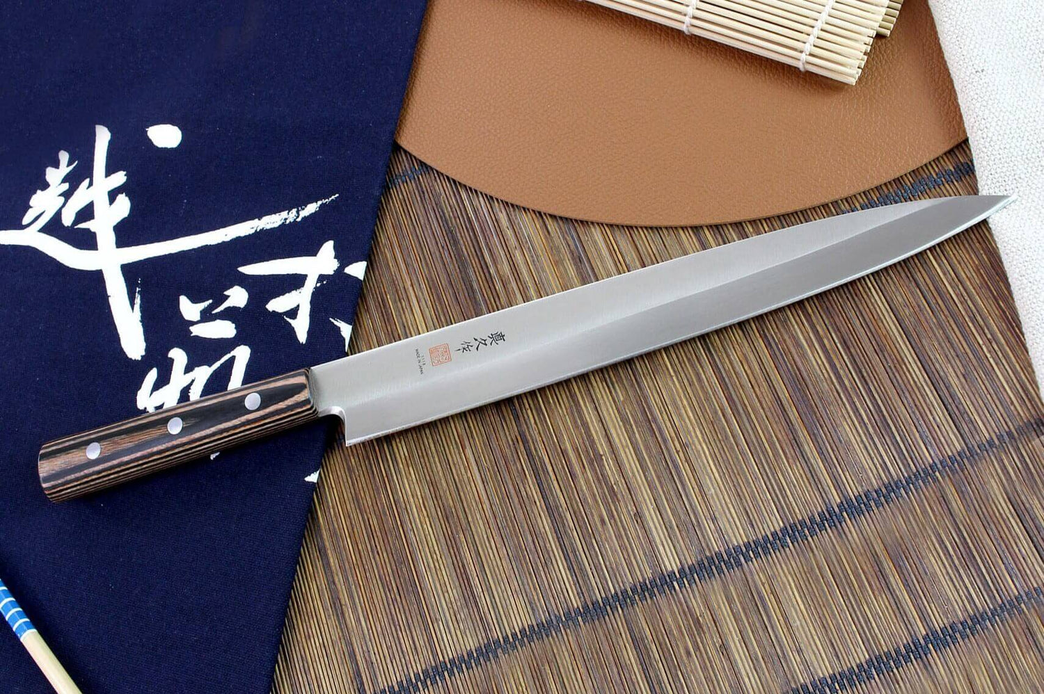 Couteau yanagiba MAC Japanese 27cm manche pakka