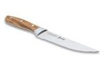 Set de 4 couteaux à steak 3 Claveles Kobe 11,5cm acier inox manche châtaignier