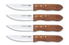 Set de 4 couteaux à steak 3 Claveles Angus 12cm acier inox manche frêne