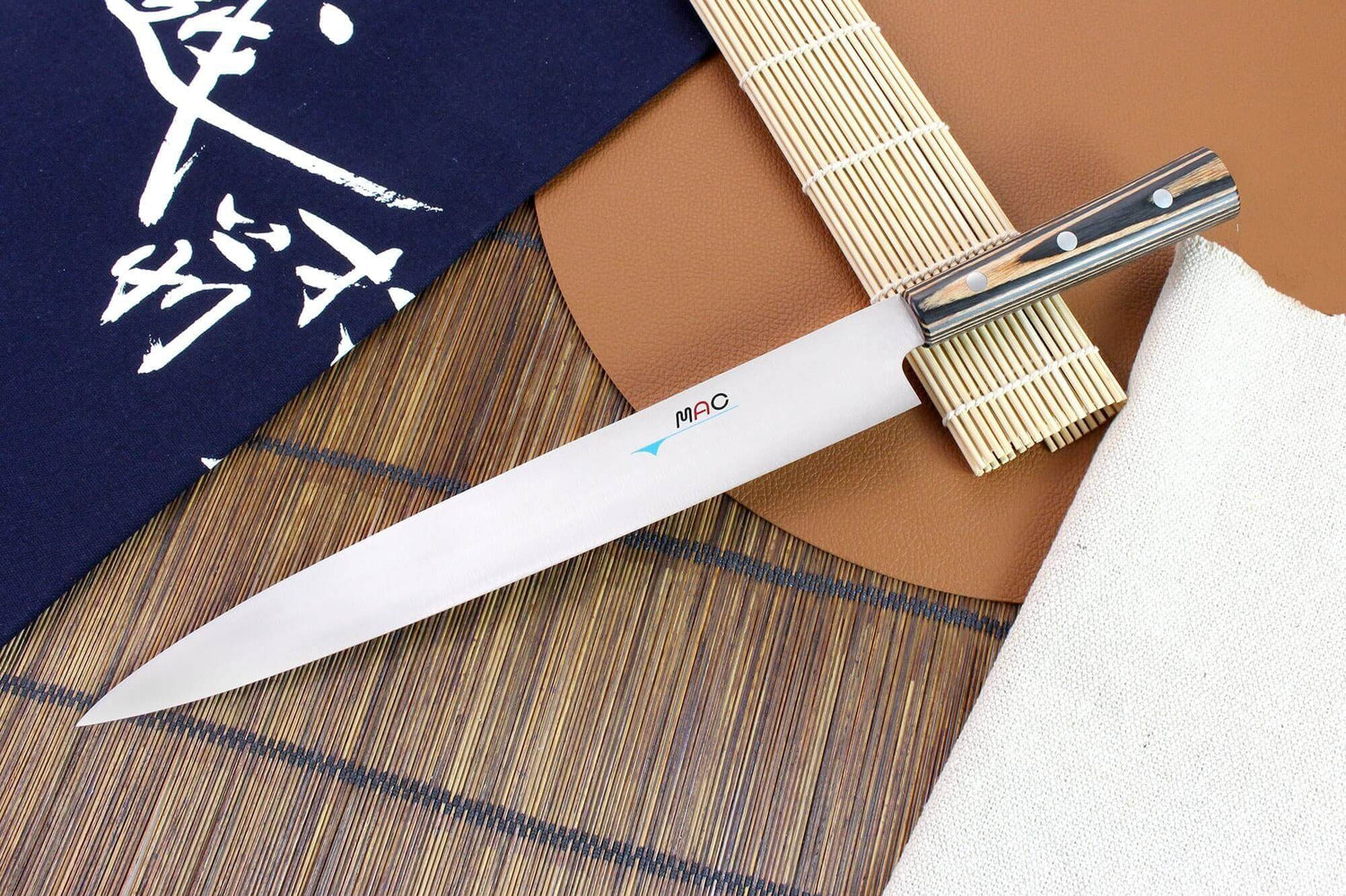 Couteau yanagiba MAC Japanese 30cm manche pakka