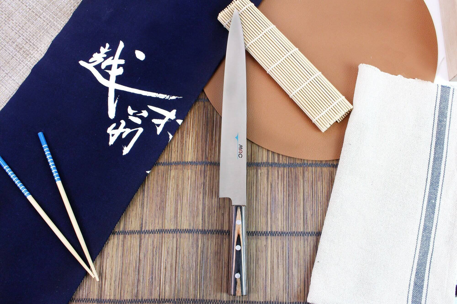 Couteau yanagiba MAC Japanese 30cm manche pakka