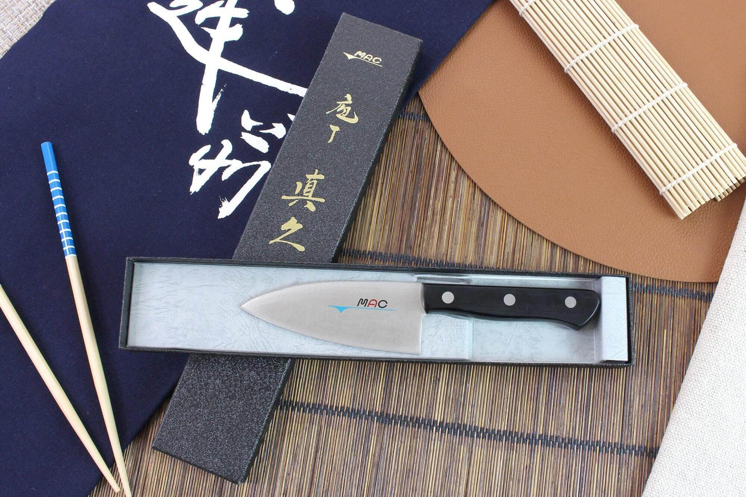 Couteau deba MAC Japanese 11cm manche pakka