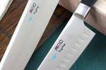 Coffret de 3 couteaux japonais MAC Professional office + chef alvéolé 20cm + chef 24cm