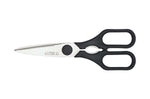 Ciseaux de cuisine 21cm acier inoxydable manche noir