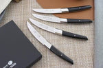 Coffret de table AU NAIN UP 4 couteaux à steak 11cm - Noir