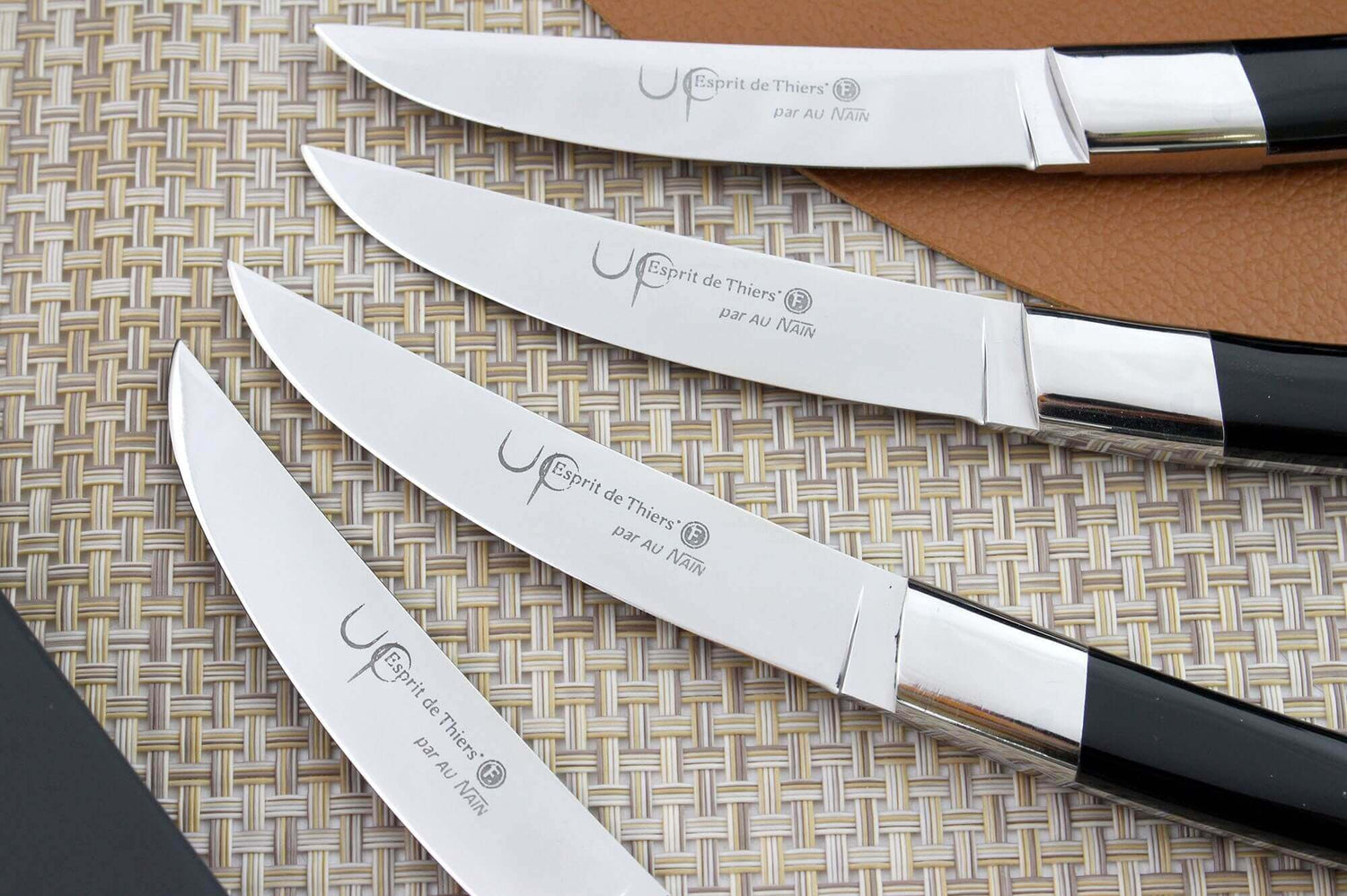 Coffret de table AU NAIN UP 6 couteaux à steak 11cm - Noir