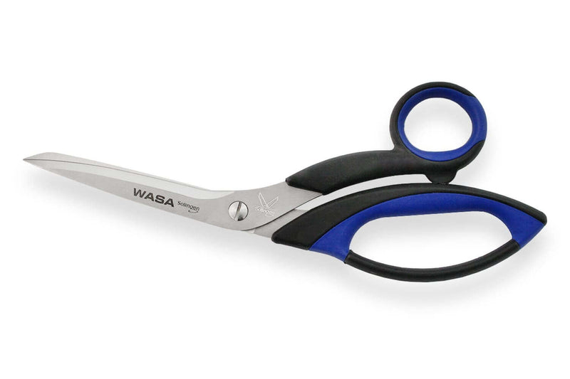 Ciseaux de cuisine Wasa Solingen 20cm acier inoxydable manche noir et bleu