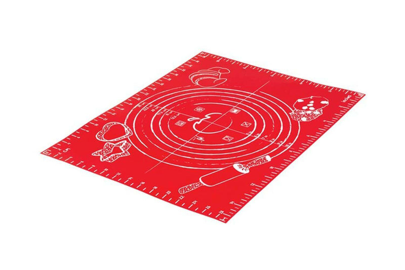 Feuille à pâtisserie Mastrad graduée en silicone rouge 30x40cm