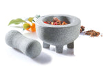 Mortier Gefu Crunchy Ø10cm en granit sur pieds + pilon